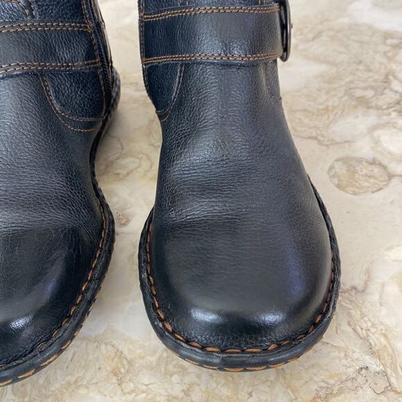 BOC BORN CONCEPT 6 Riding Boots Leather Knee High Black Zip Up - Picture 9 of 15